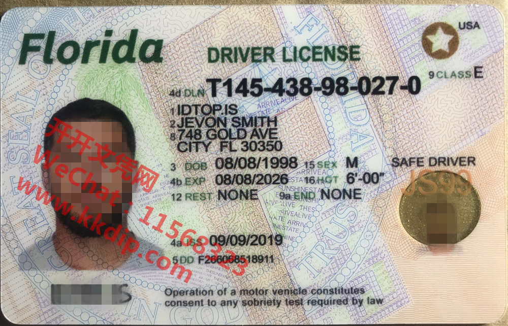 复刻佛罗里达驾驶证,快速补办佛罗里达驾照,购买美国ID,Florida Fake ID 办理海外大学毕业证购买国外文凭证书补办大学文凭成绩单